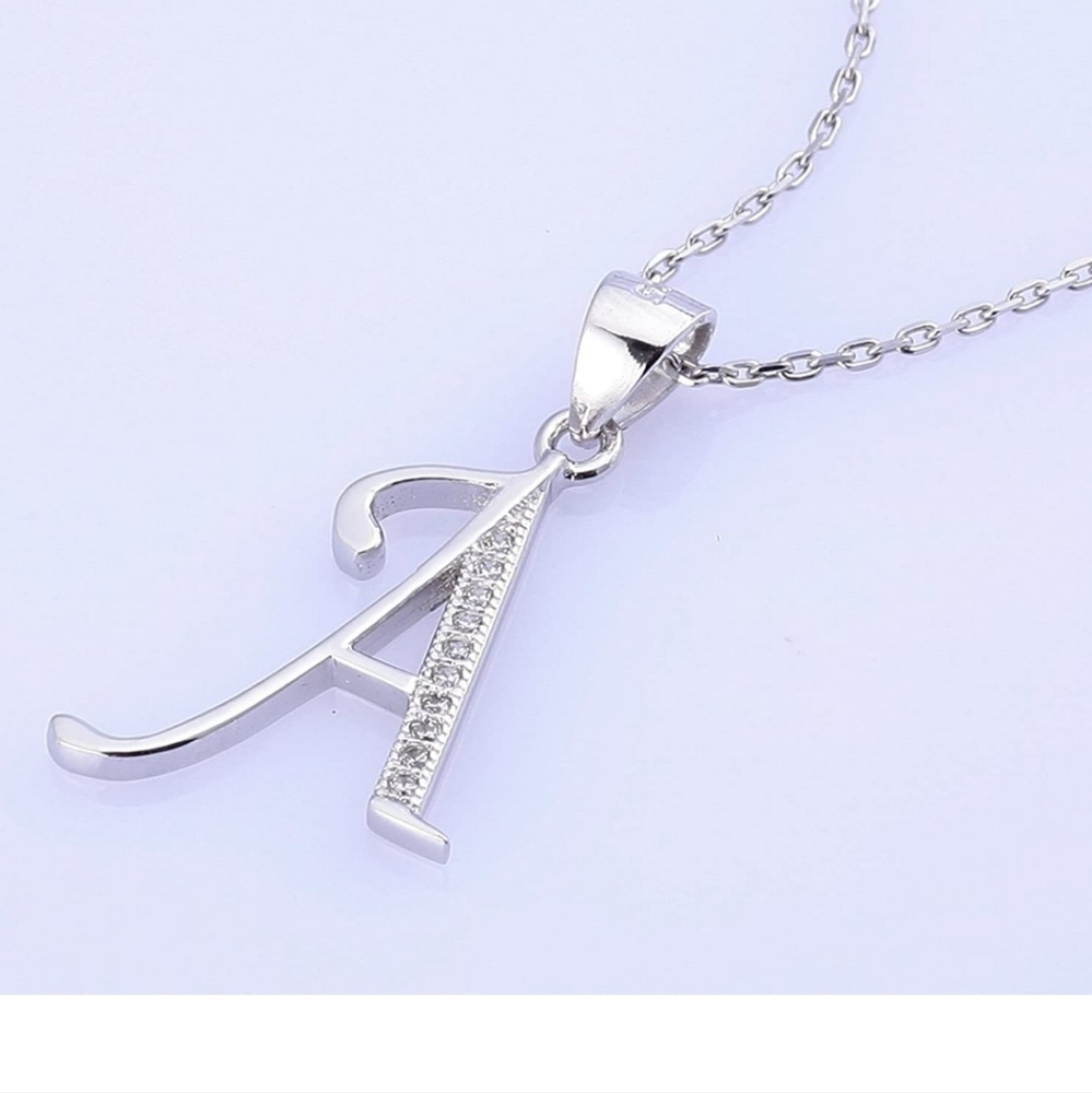 Viki Lynn Forever Love Sterling Silver Initial Necklace